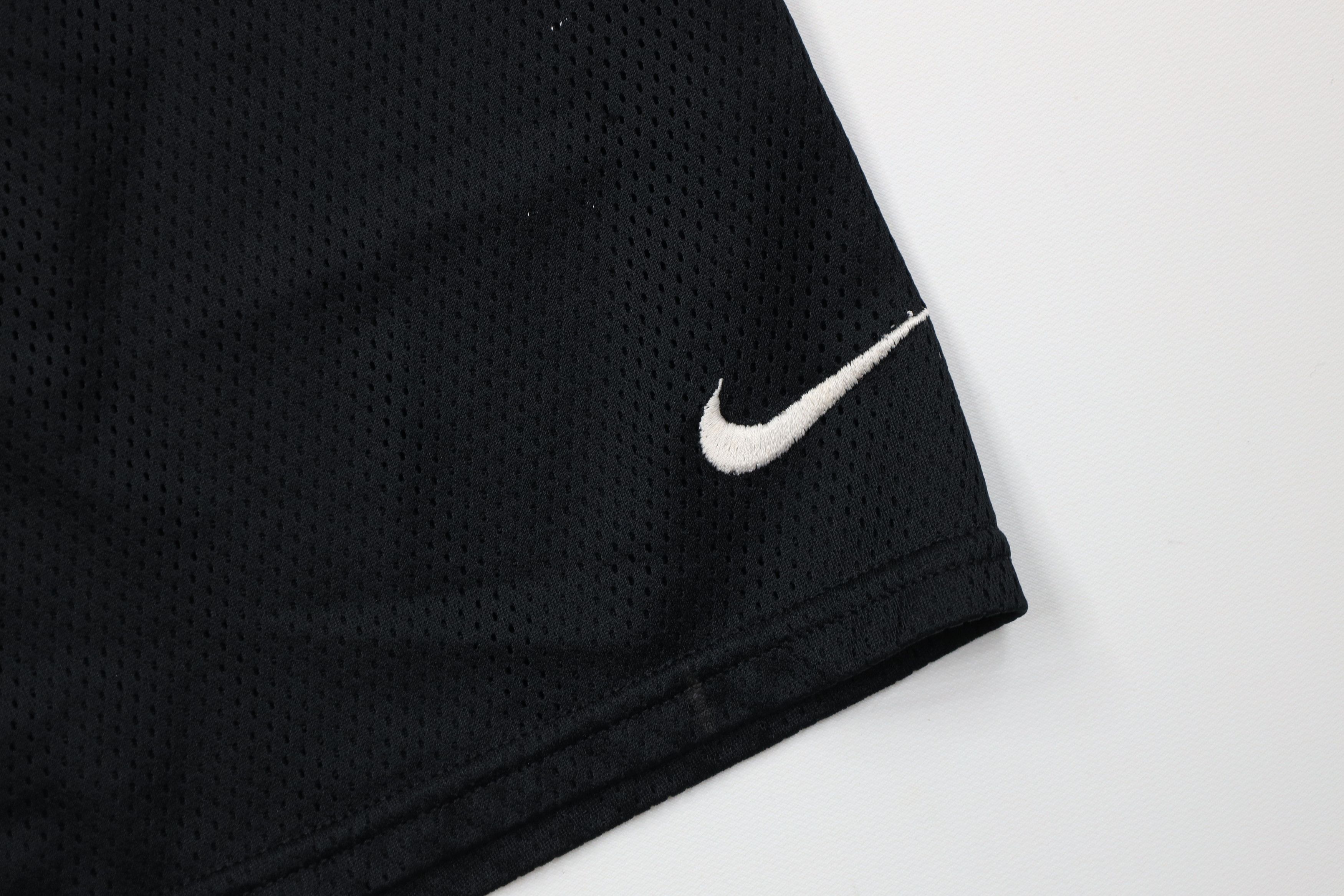 Nike Vintage 90s Nike Mini Swoosh Above Knee Shorts Black Mesh Size US 36 / EU 52 - 5 Thumbnail