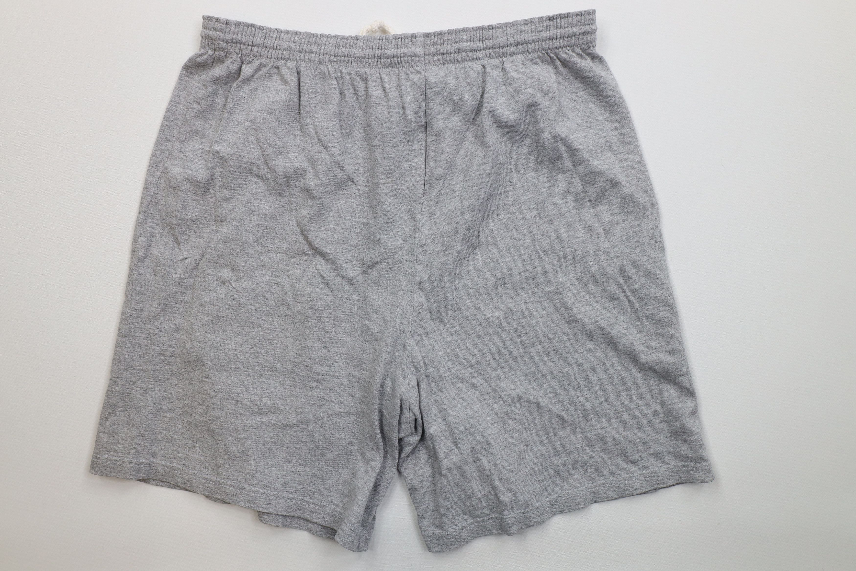 Vintage Vintage 90s Streetwear Blank Above Knee Shorts Heather Gray Size US 32 / EU 48 - 9 Thumbnail