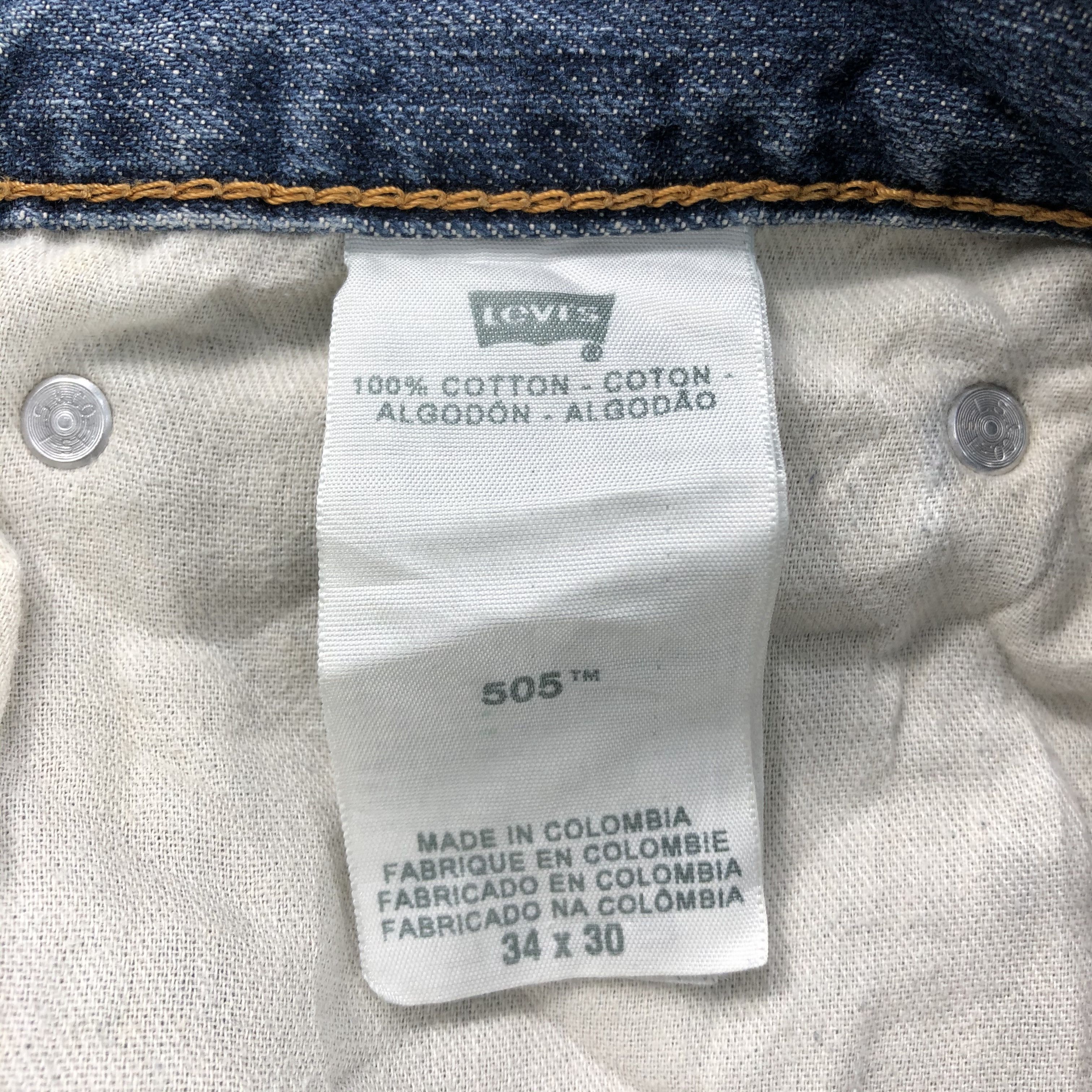 Levi's Vintage Levis 505 Jeans Faded Blue Denim KJ479 Size US 34 / EU 50 - 10 Thumbnail