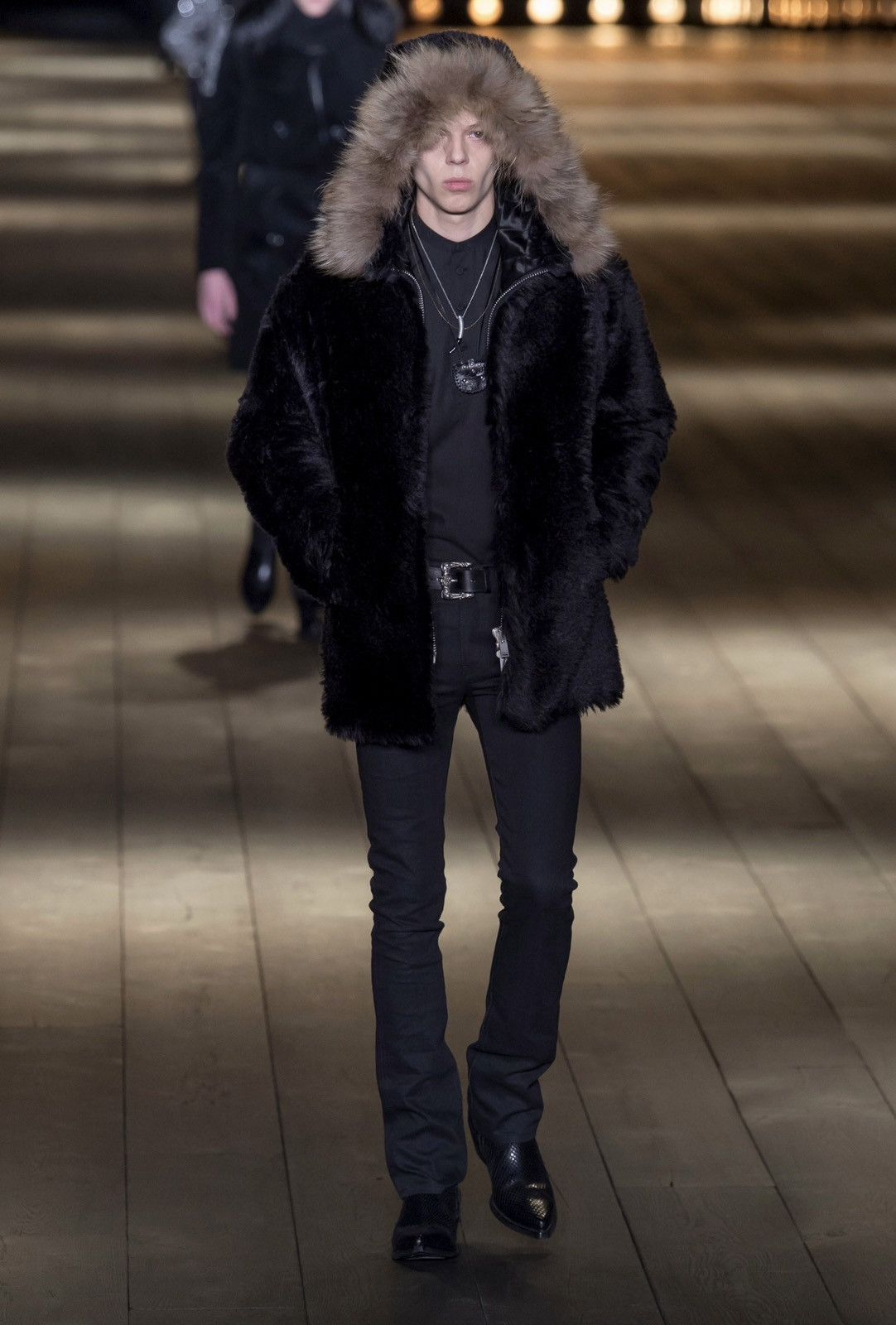 *10kMRSP* Saint Laurent Paris AW18 Shearling Coat Sz.52