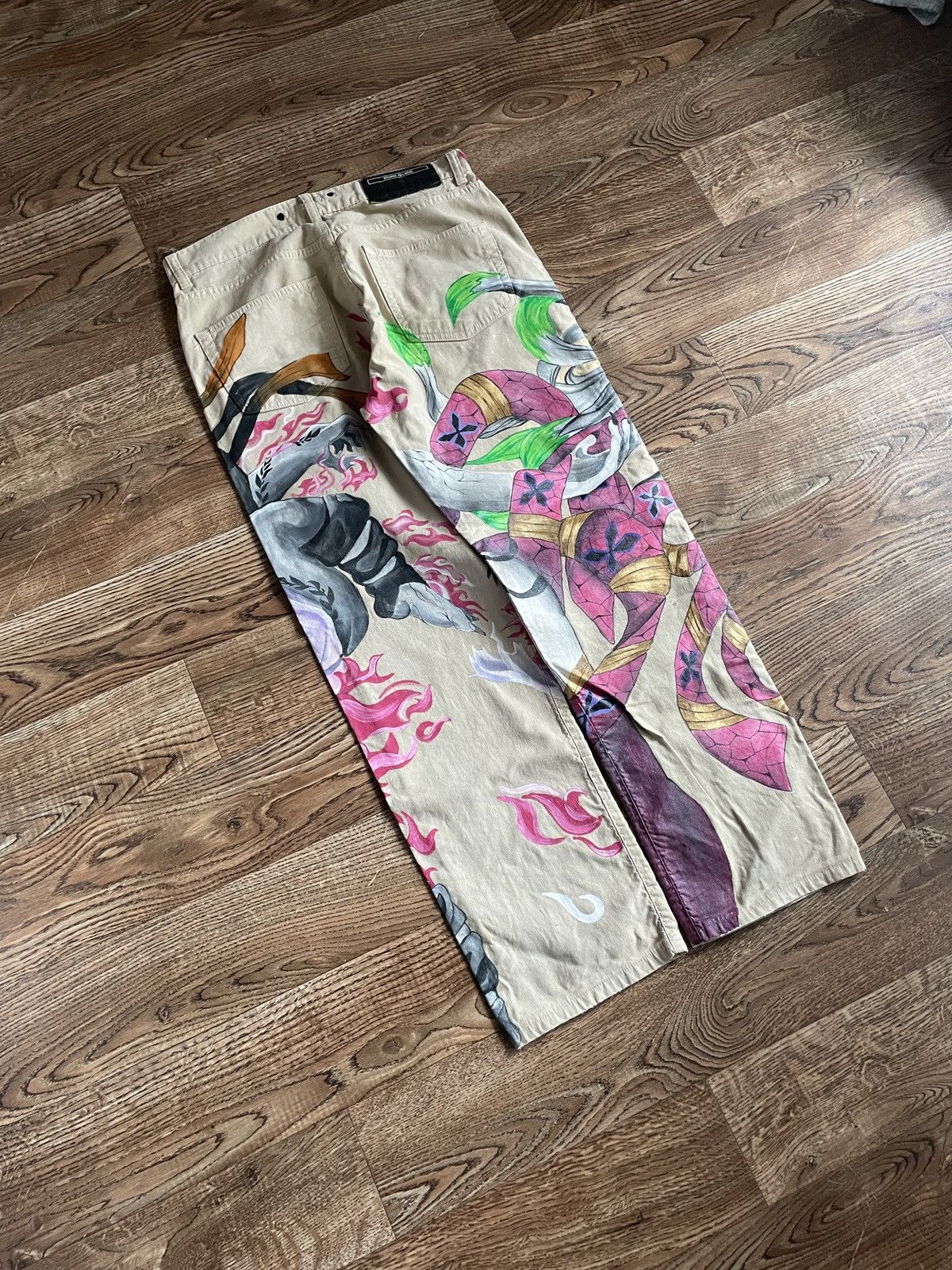 Stone Island Vintage Stone Island x DEMON SLAYER 1:1 Custom Jeans Size US 32 / EU 48 - 7 Thumbnail