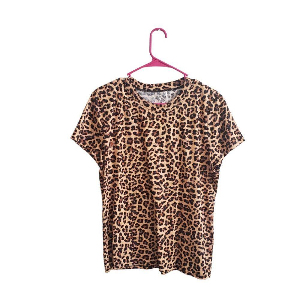Designer CT674 INC Animal Print Short Sleeve T-shirt L Size L / US 10 / IT 46 - 1 Thumbnail