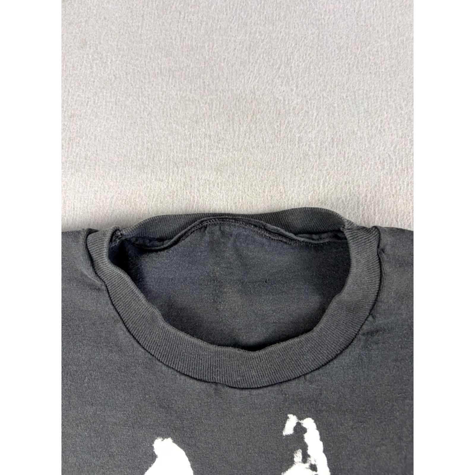 Fruit Of The Loom VINTAGE Fruit of the Loom T-Shirt Men XL Black Band Music Indie Goth 90s Graphic Print Shirt Mens Size US XL / EU 56 / 4 - 4 Thumbnail