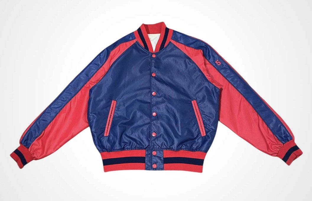 Descente × Vintage A12 🇯🇵 Rare - Vintage The Best by Descente Varsity Jacket Size US L / EU 52-54 / 3 - 4 Thumbnail