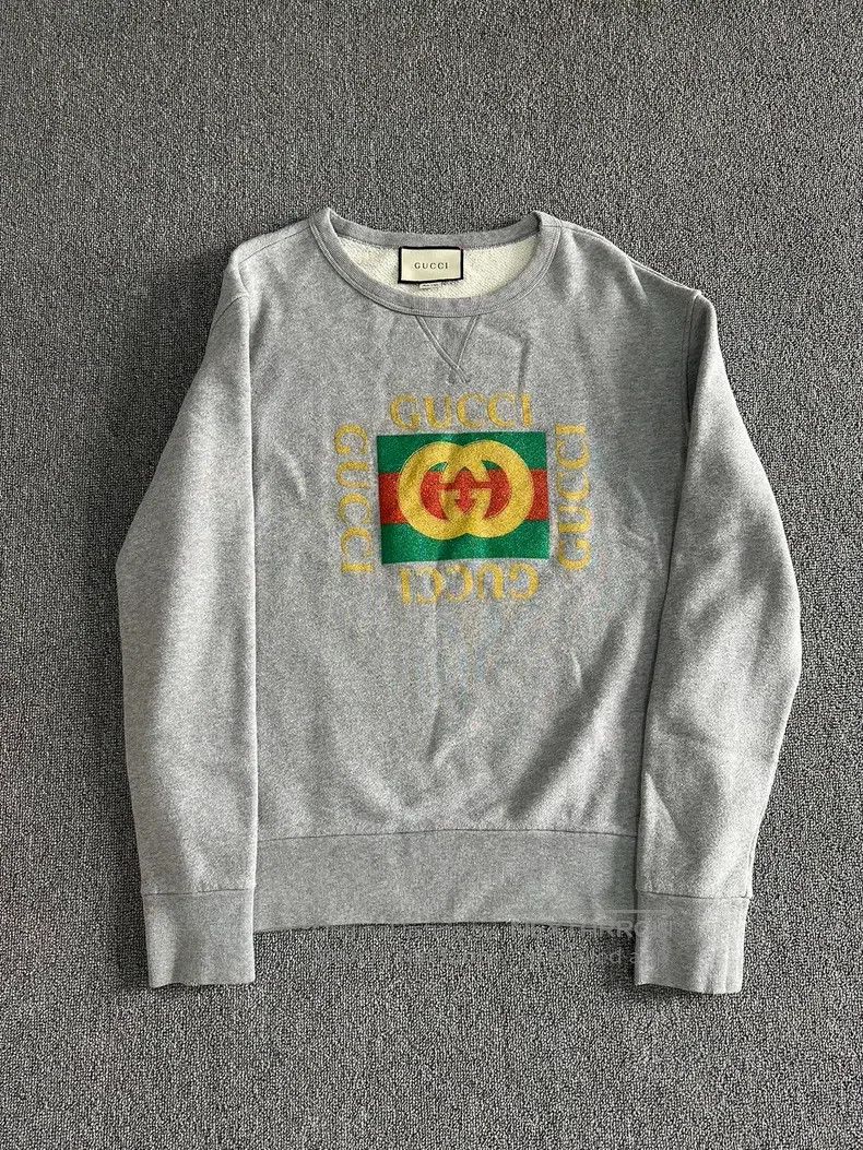 Gucci Gucci Grey square sweatshirt Size US XS / EU 42 / 0 - 1 Thumbnail