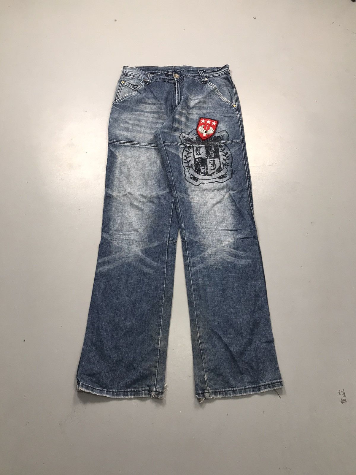 JNCO Vintage cars jeans prints denim Size US 34 / EU 50 - 1 Thumbnail