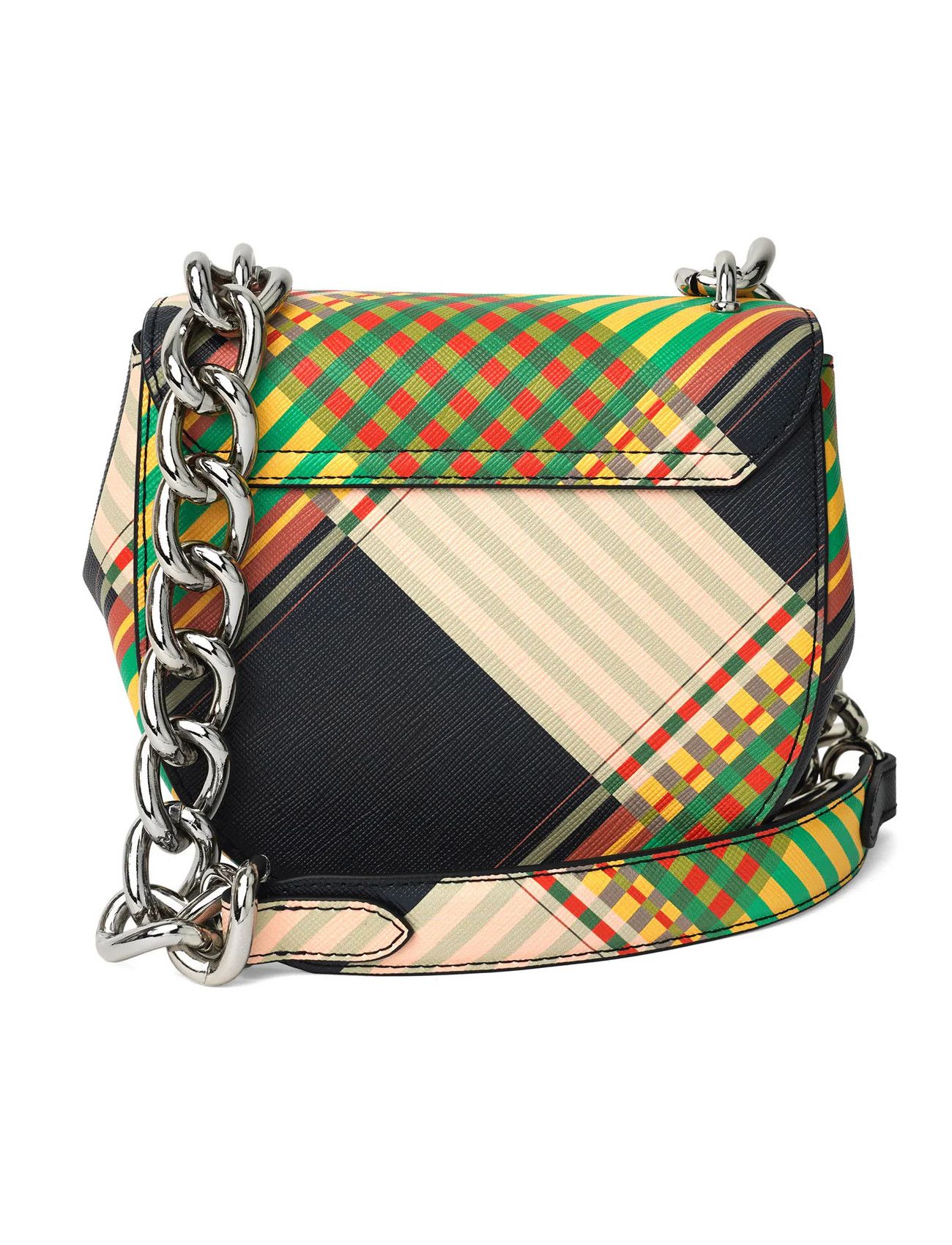 Vivienne Westwood VIVIENNE WESTWOOD Jodie tartan coated canvas saddle bag Size ONE SIZE - 4 Thumbnail