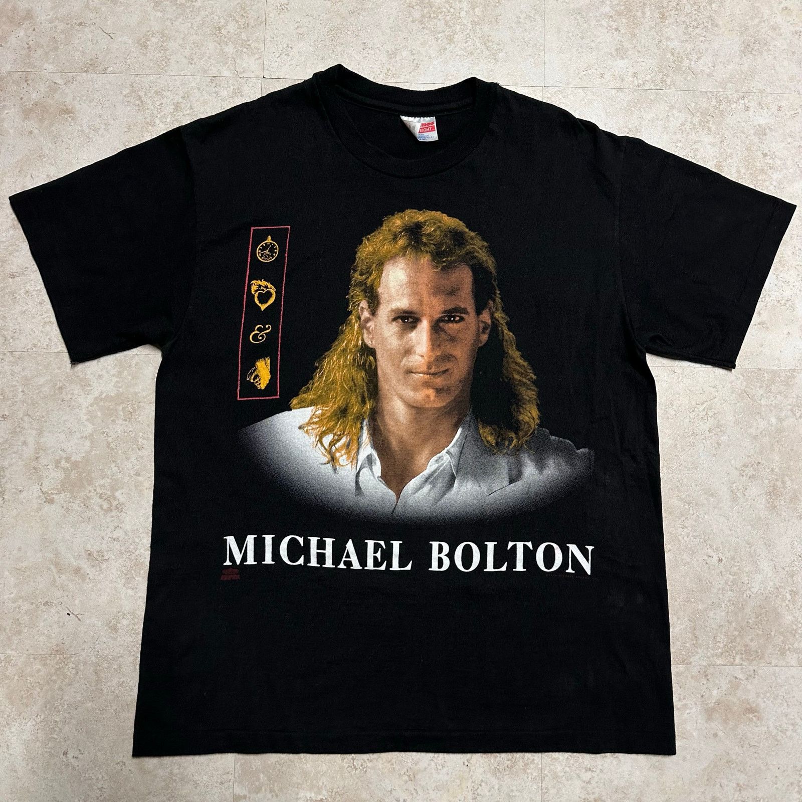 Band Tees × Hanes × Vintage 90s Vintage 1992 Michael Bolton Tenderness Tour T-shirt Size US L / EU 52-54 / 3 - 1 Thumbnail