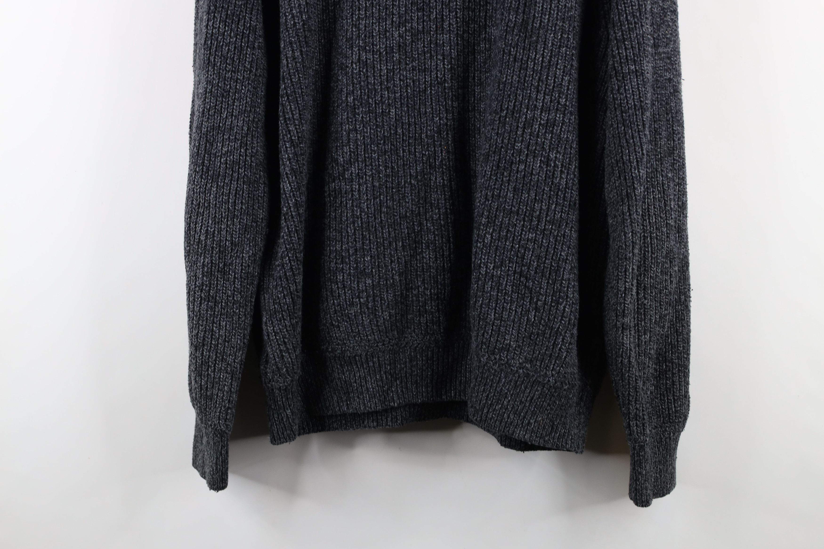Eddie Bauer × Vintage Vintage Eddie Bauer Chunky Cotton Ribbed Knit Henley Sweater Size US L / EU 52-54 / 3 - 10 Thumbnail
