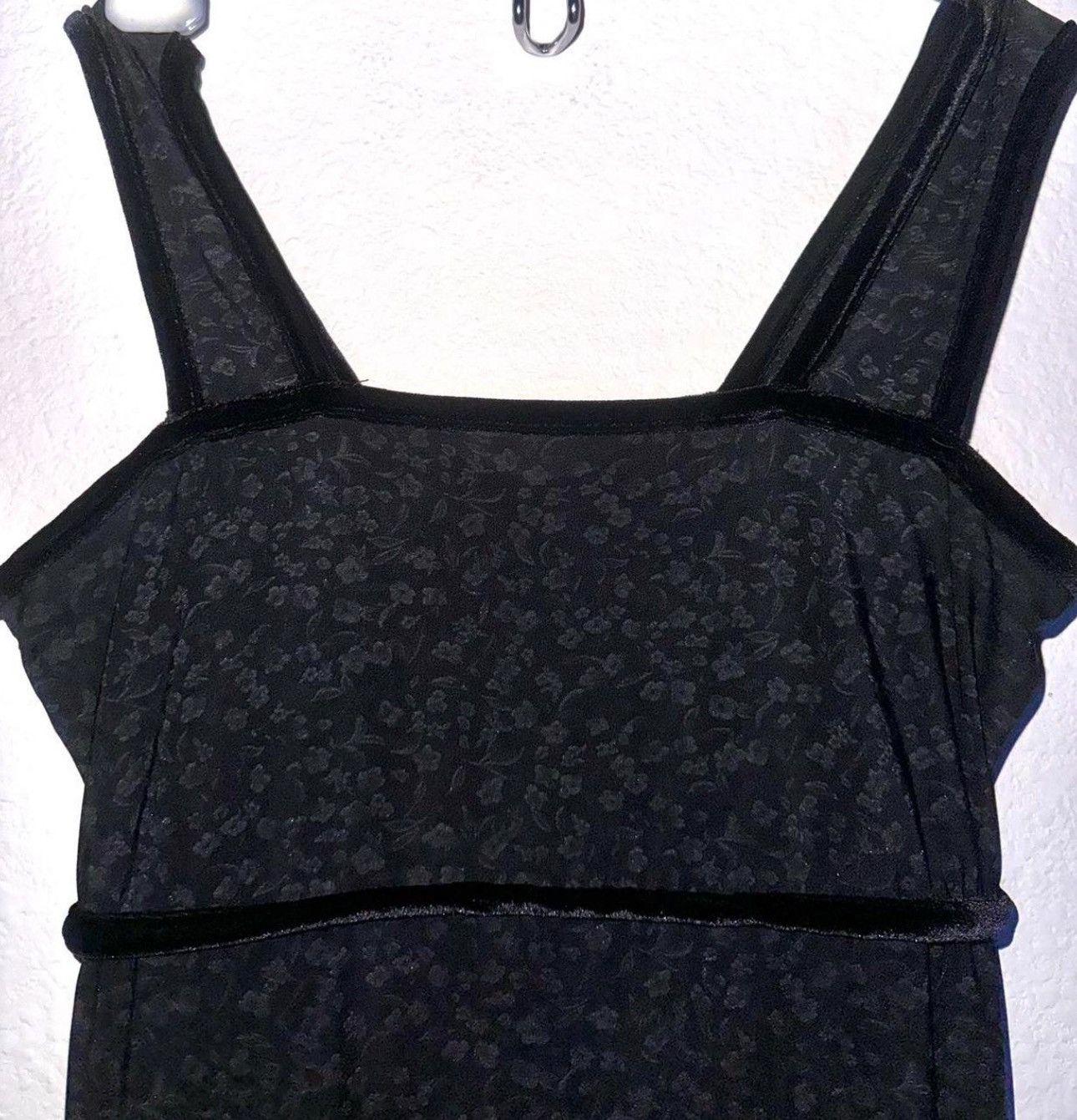 Designer × Vintage Beautiful Vintage Gothic Black Floral Dress Size Small Size S / US 4 / IT 40 - 2 Thumbnail