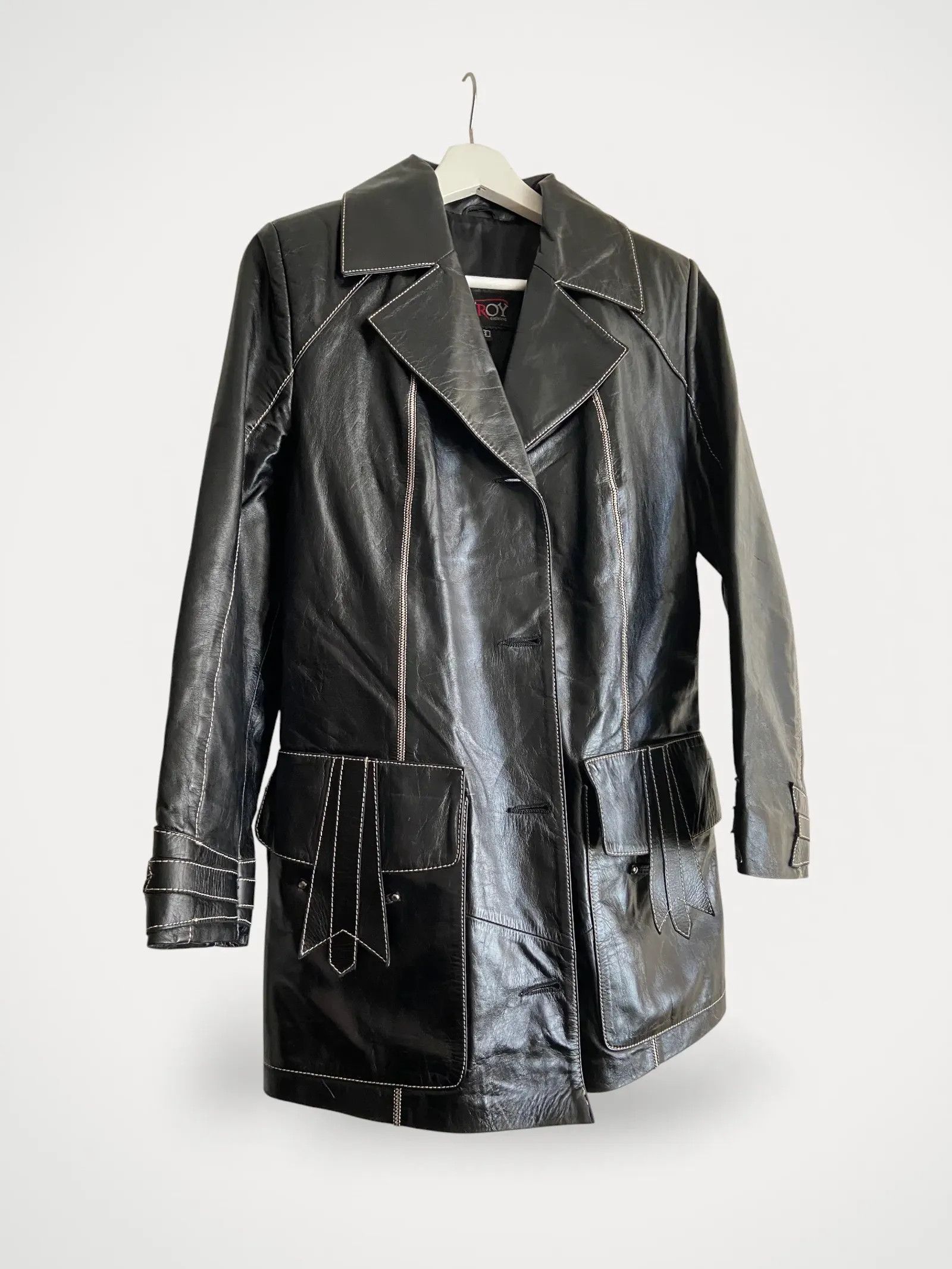 Vintage Vintage Leather Jacket Size S / US 4 / IT 40 - 1 Thumbnail