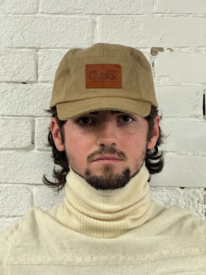 Dolce & Gabbana 2000s Dolce & Gabbana Camel Canvas Cap Size ONE SIZE - 2 Thumbnail