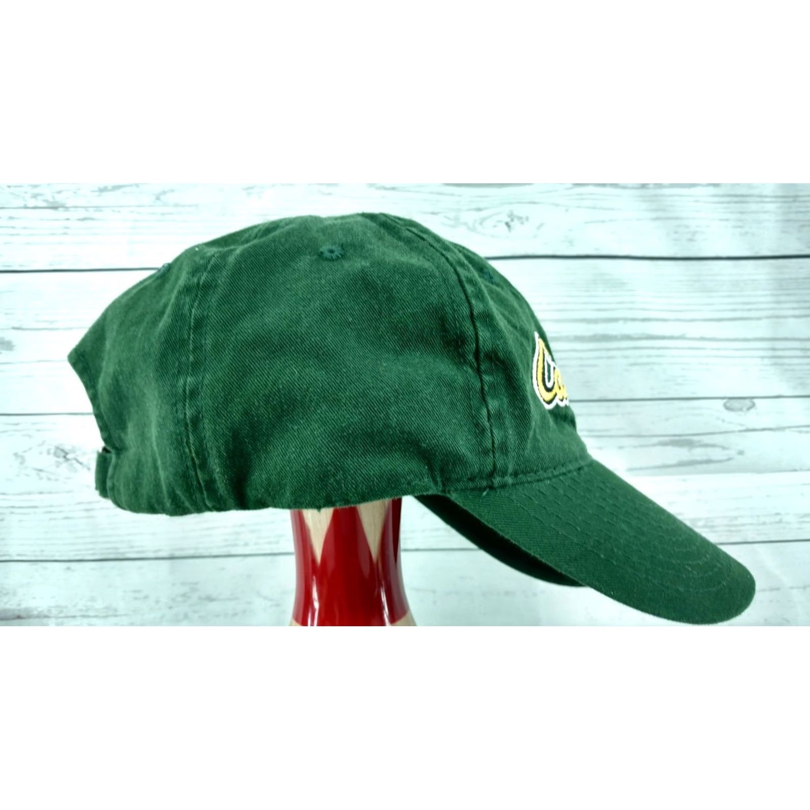 Vintage CABELA'S Hunter Green Cap Men"s Buckle Adjustable Strap Baseball Cap Mens Green Buckle Adjustable Cap Size ONE SIZE - 4 Thumbnail