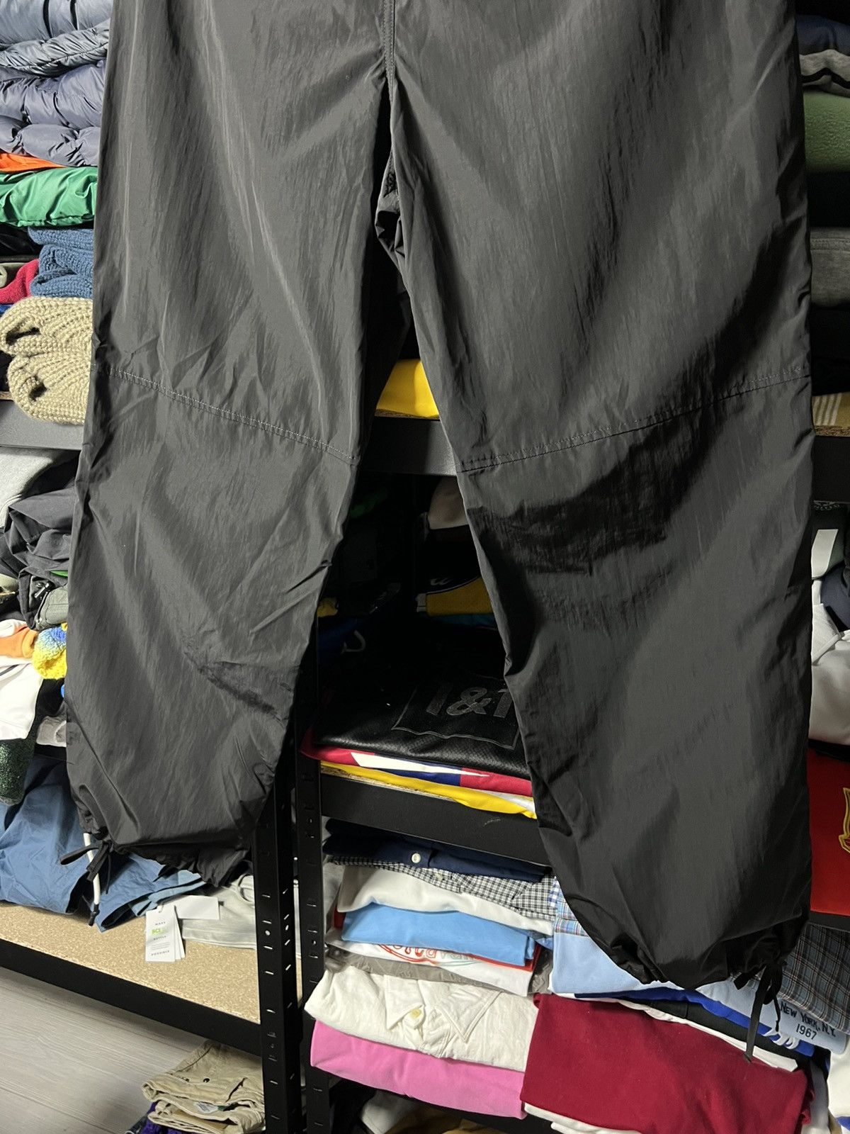 Salvatore Ferragamo Salvatore Ferragamo Premium Black Nylon Pants – Wide Leg Fit Size US 38 / EU 54 - 10 Thumbnail