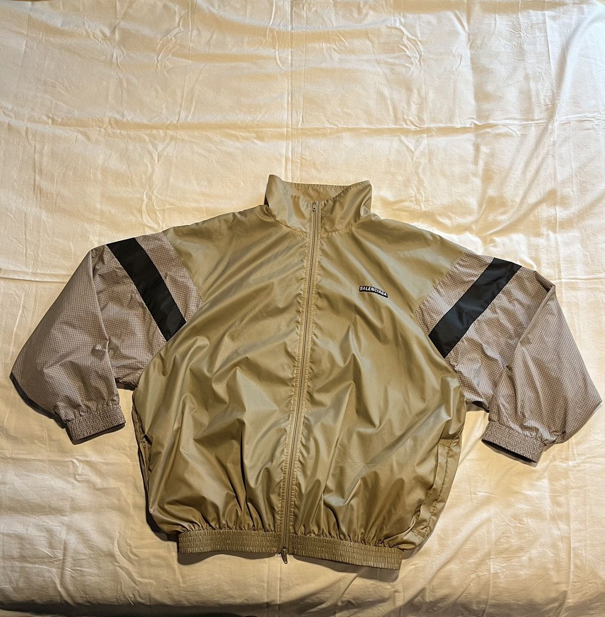 Balenciaga oversized track jacket.