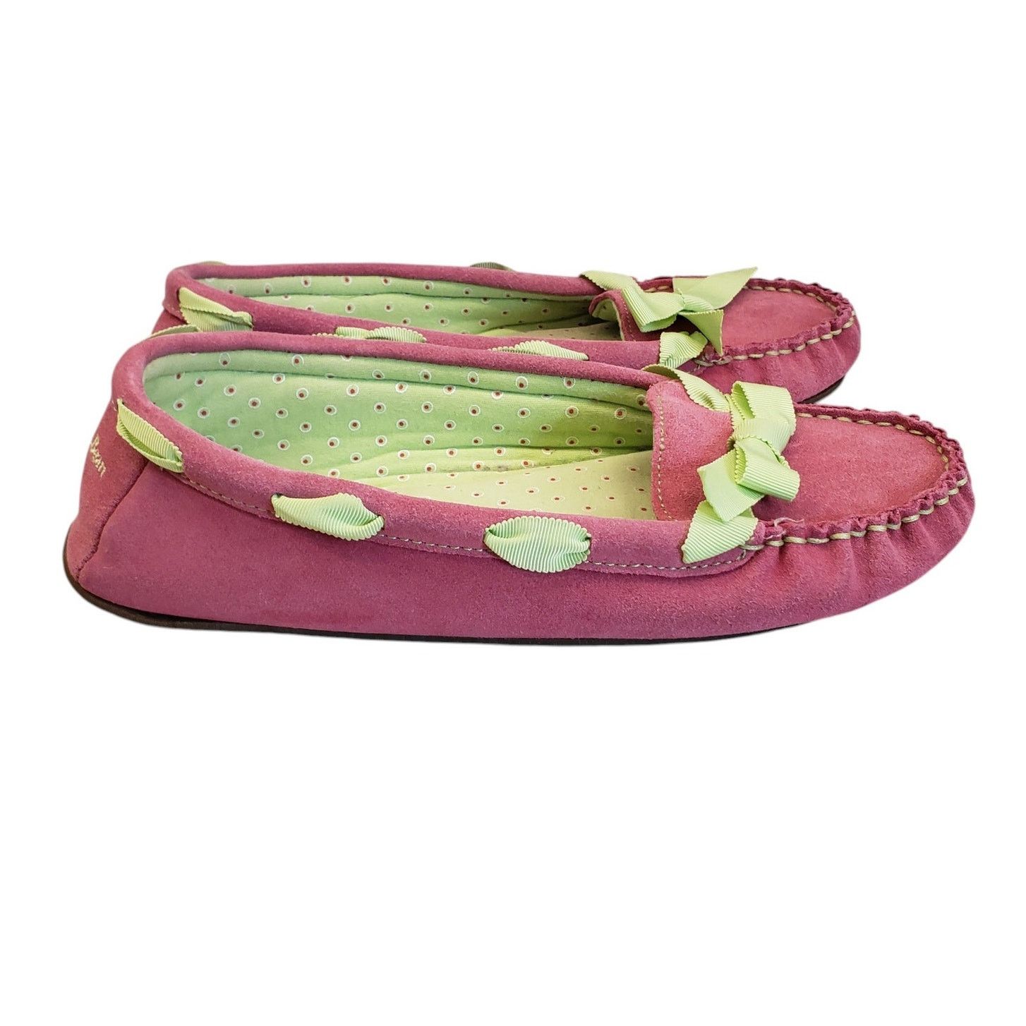 L.L. Bean L.L. Bean Womens Pink Leather Slippers Hearthside Size 10 Size US 10 / IT 40 - 1 Thumbnail