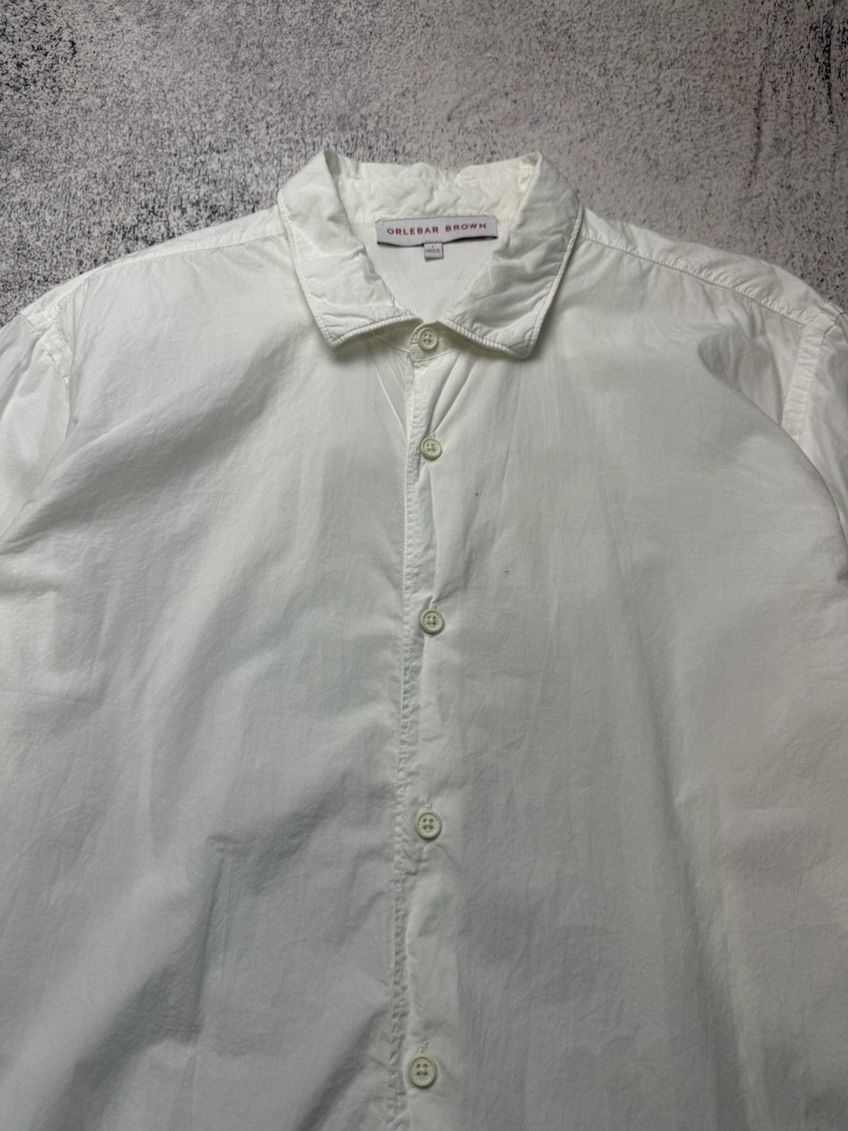 Orlebar Brown Orlebar Brown White Shirt Old Money Size US L / EU 52-54 / 3 - 8 Thumbnail