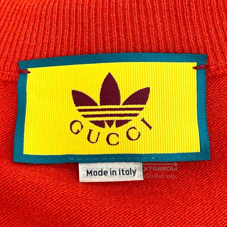 Gucci Gucci Co-branded red logo embroidered wool V-neck single-b Size S / US 4 / IT 40 - 5 Thumbnail
