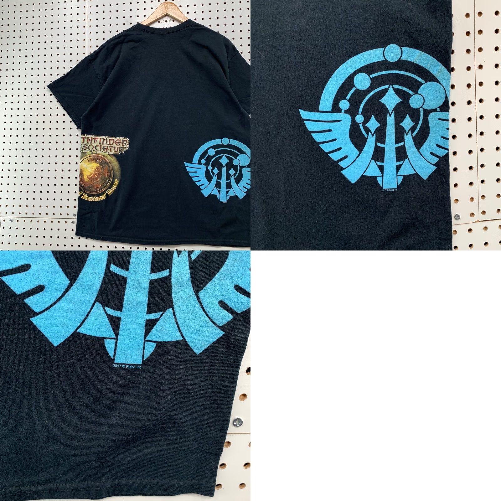 Gildan Pathfinder Society Shirt Mens XL Black Test Print WTF Element Of Surprise Size US XL / EU 56 / 4 - 9 Thumbnail