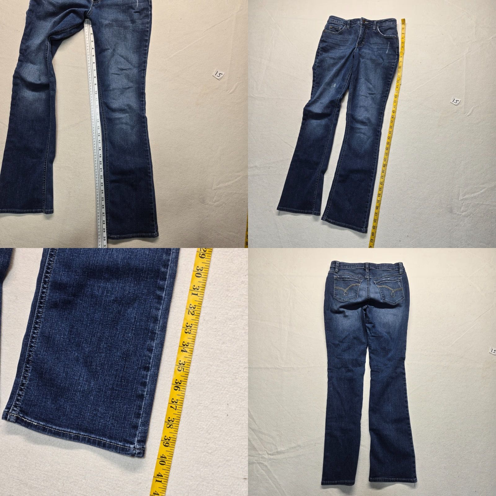 Lee Riders by LEE Jeans Blue Denim Bootcut Mid Rise Med Wash Western Adult Womens 6M Size 28" / US 6 / IT 42 - 8 Thumbnail