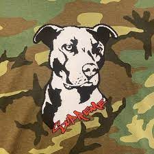 image of Supreme Pitbull Tee Woodland Camo Large Size, Men's