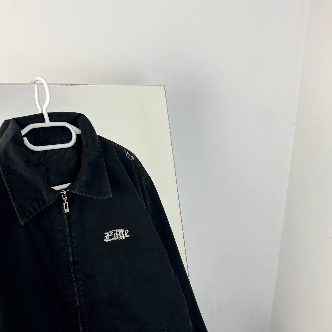 Vintage Vintage 90s Edge Skull Logo Bomber Jacket Size US L / EU 52-54 / 3 - 2 Thumbnail