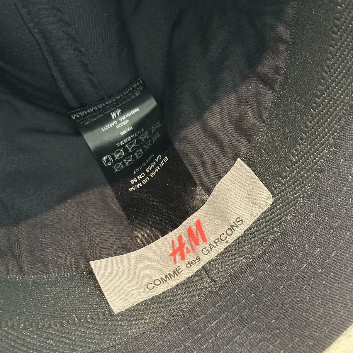 Comme des Garcons 2008 COMME DES GARCON x H&M italy made hat cap Size ONE SIZE - 4 Thumbnail
