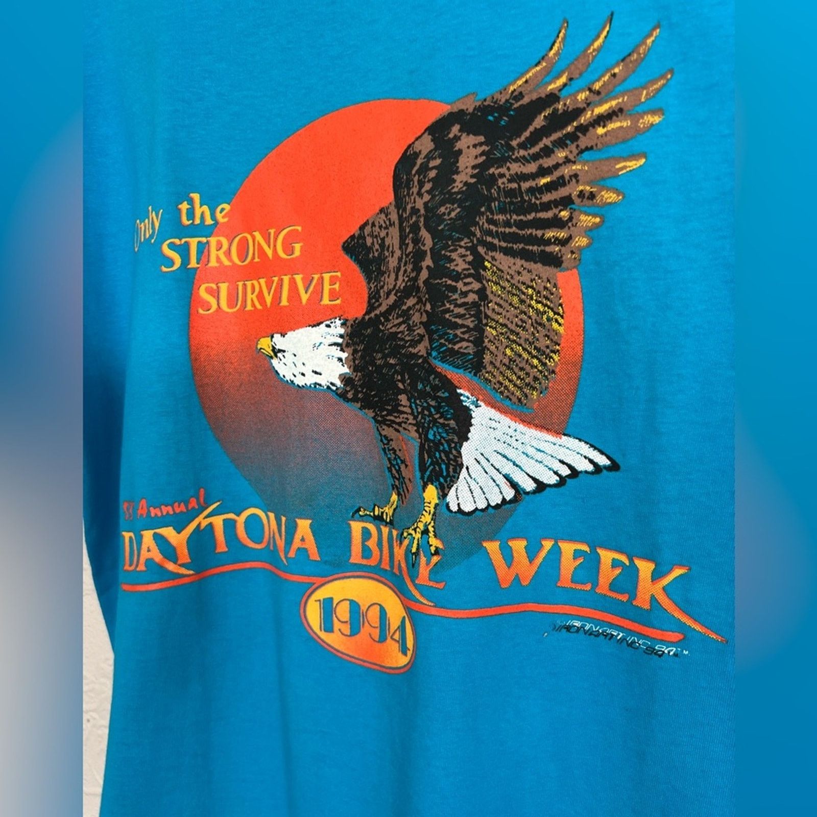 Vintage Vintage 90’s Bike Week SZ XL Single Stitch 2-Sided Shirt NEW Size US XL / EU 56 / 4 - 3 Thumbnail