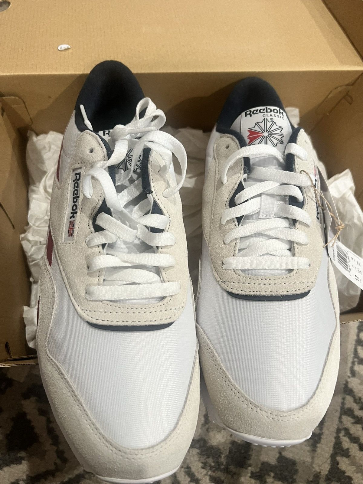 Reebok Reebok Classics White Blue Size US 12 / EU 45 - 7 Thumbnail
