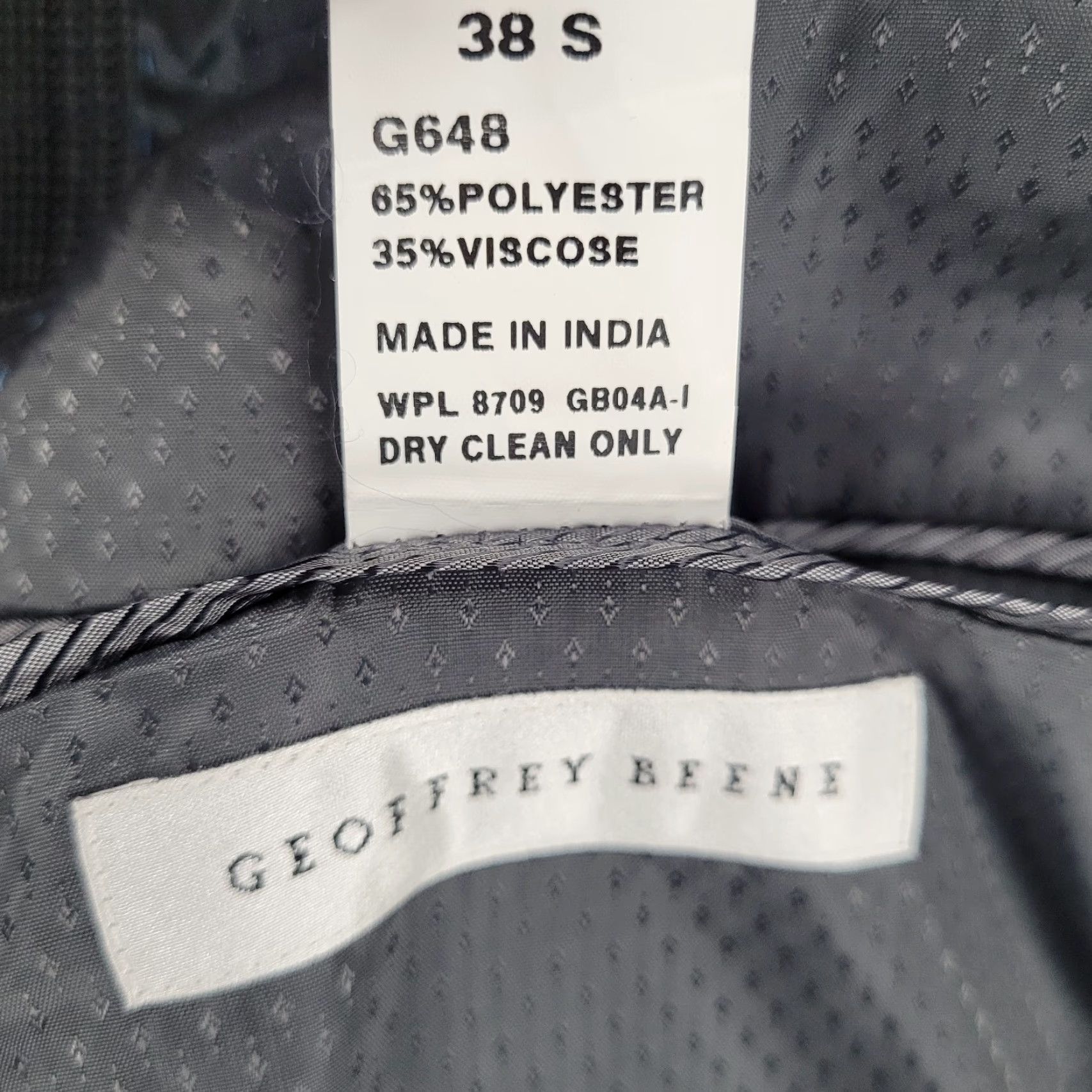 Geoffrey Beene VINTAGE Geoffrey Beene Grey Check Sport Coat Blazer 2 Button Single-Vented Notch Lapel Mens 38S Size 38R - 3 Thumbnail