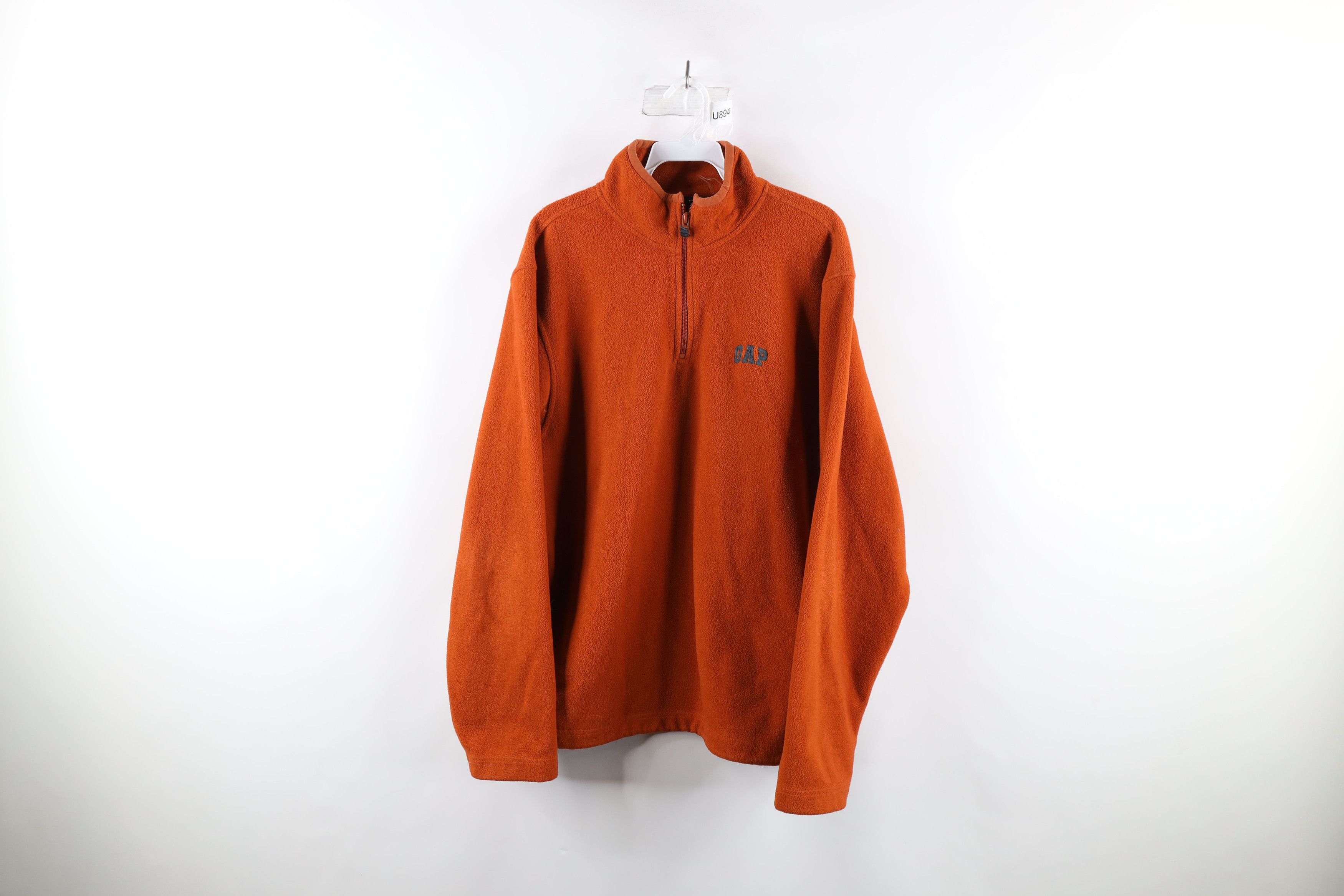 Gap Vintage Gap Block Letter Half Zip Fleece Pullover Sweater Size US M / EU 48-50 / 2 - 1 Thumbnail