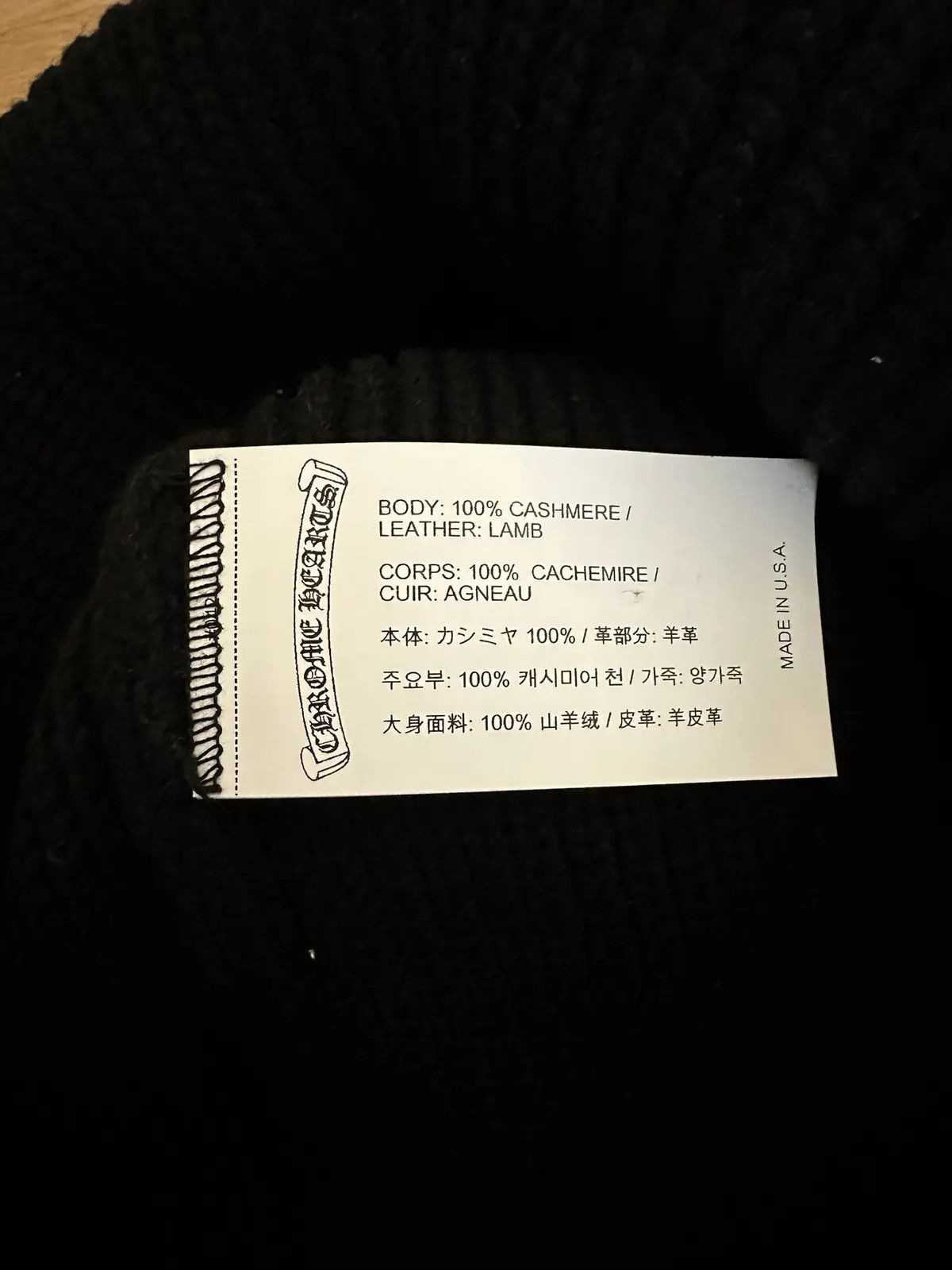 Chrome Hearts Chrome Hearts Cachemire Beannie Size ONE SIZE - 6 Thumbnail