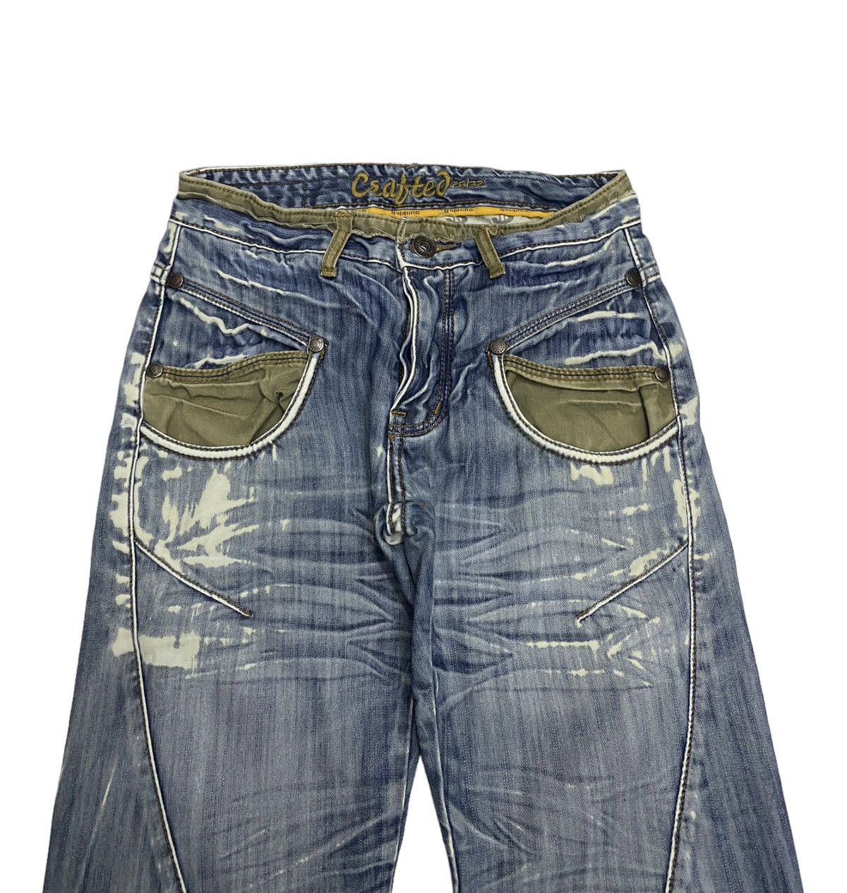Kapital SICK🔥GOLDLINE DISTRESSED DENIM RARE UNDERCOVER STYLE DESIGN Size US 29 - 5 Thumbnail