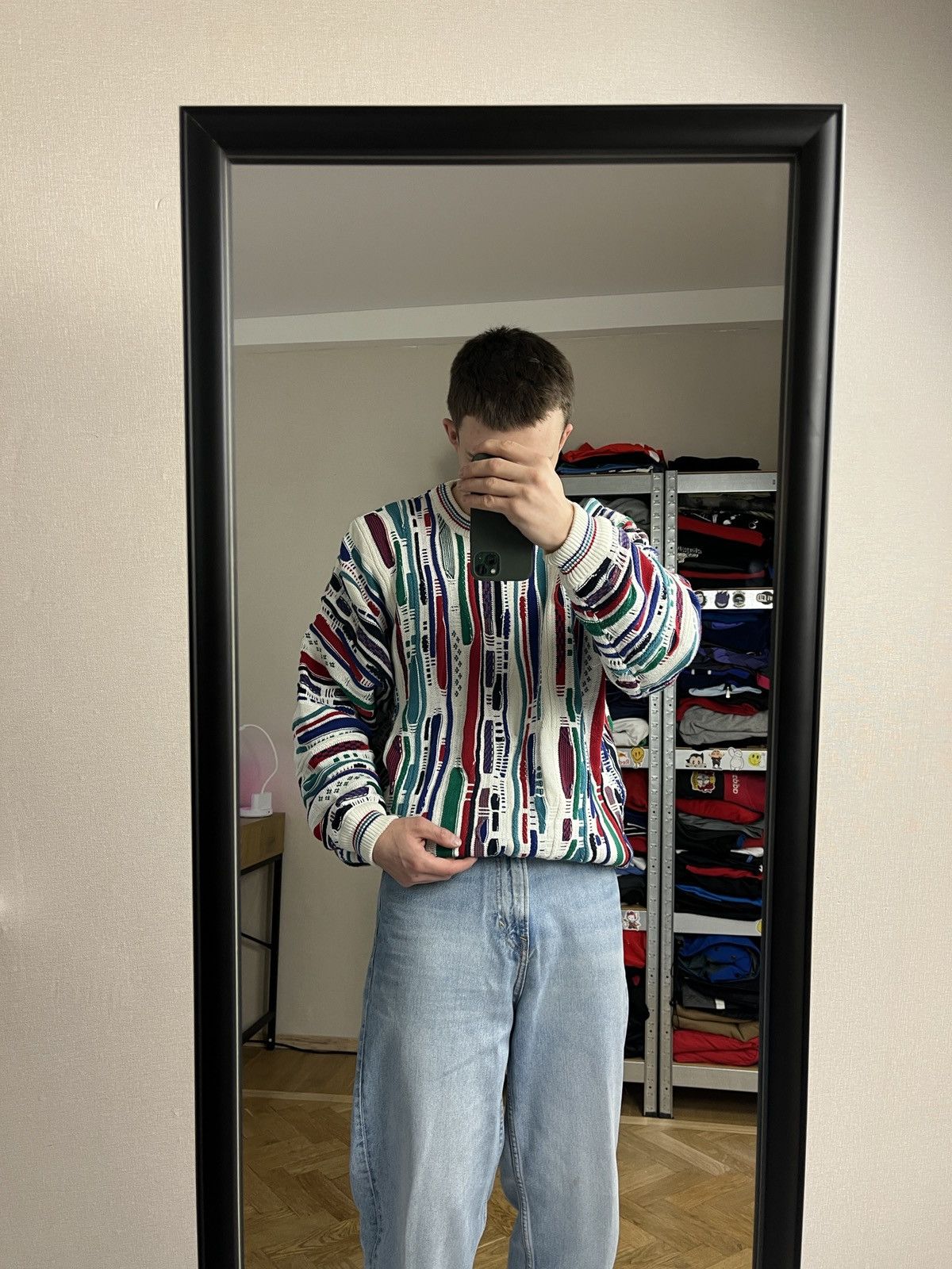 Vintage Cotton Traders Cable 3D Knit Coogi Style Sweater 90s