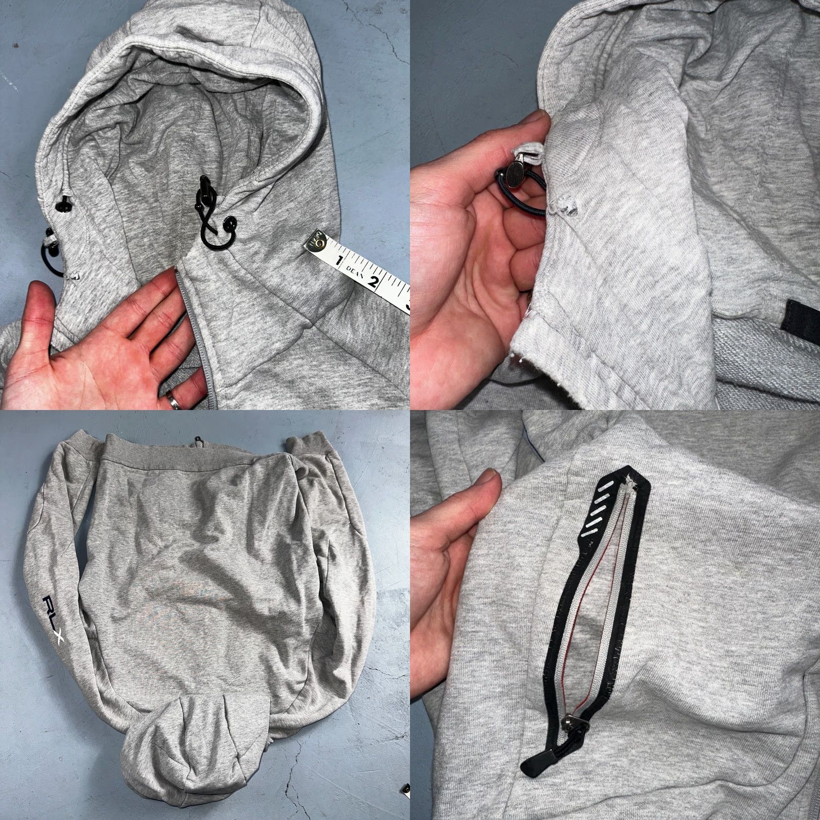 RLX Ralph Lauren VINTAGE RLX Ralph Lauren Hoodie Mens M Gray Pullover Logo Performance Golf Sports Lightweight Training Gym Size US M / EU 48-50 / 2 - 9 Thumbnail