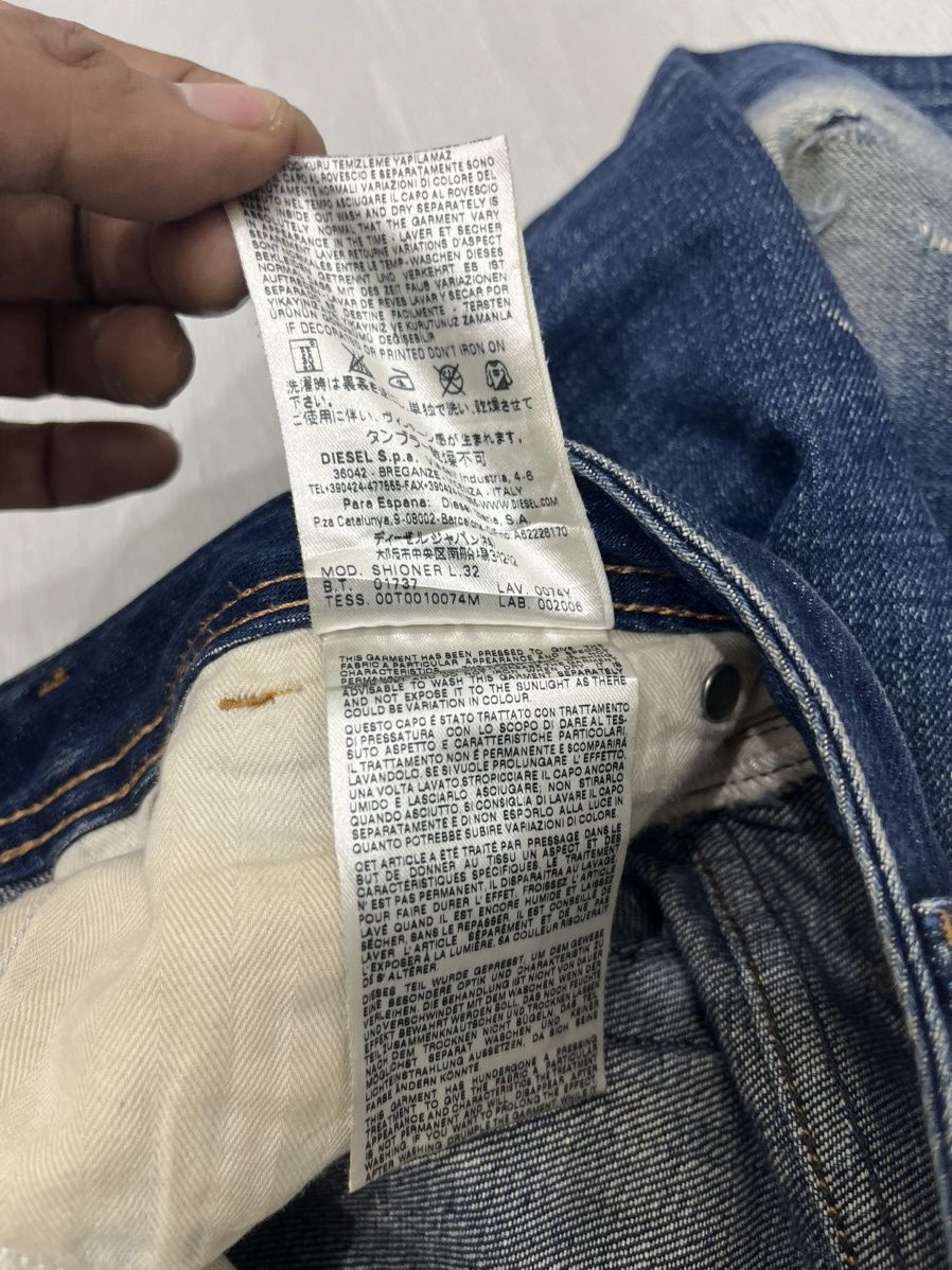 Diesel Vintage Faded Distressed Diesel Denim Y2K Style Size US 30 / EU 46 - 14 Thumbnail
