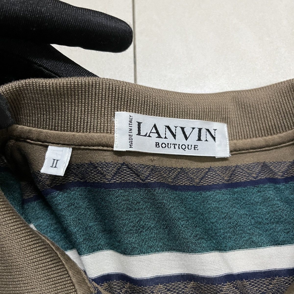 Lanvin × Vintage Vintage Rare Lanvin Paris Polo Shirt Size US S / EU 44-46 / 1 - 6 Thumbnail