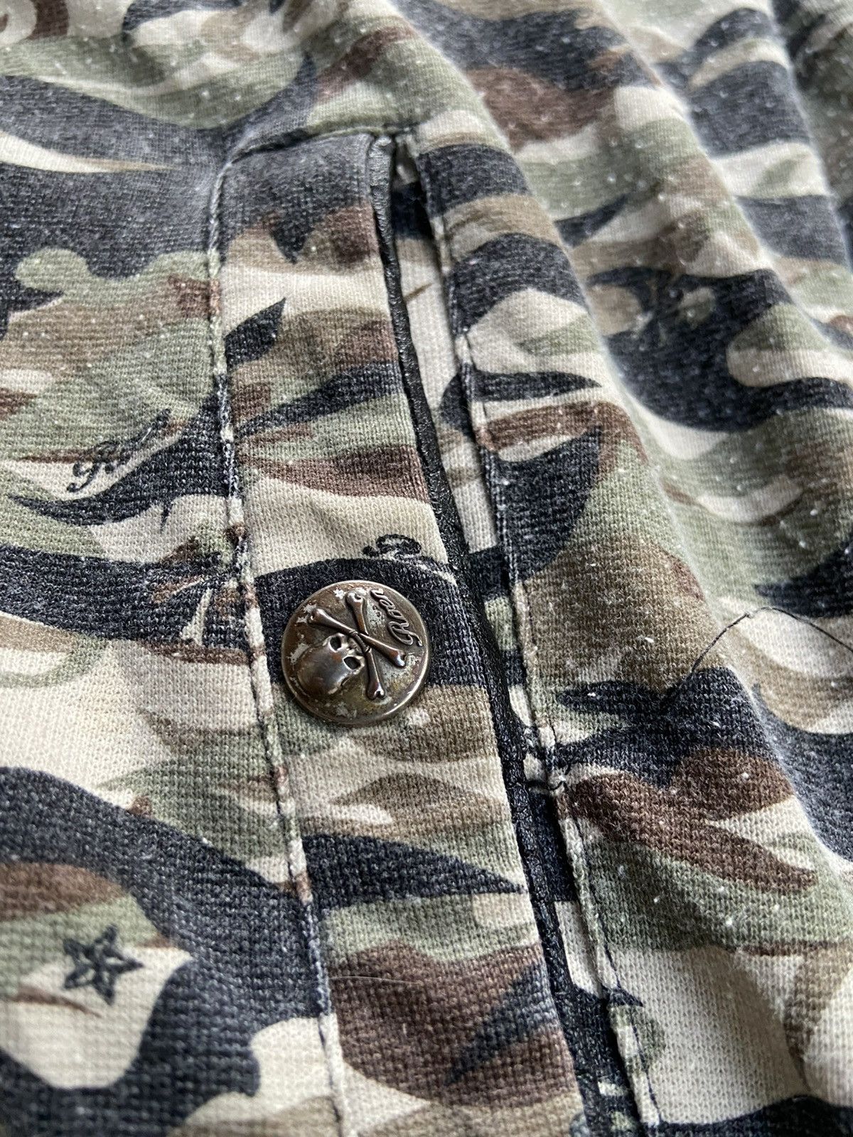 Roen ROEN SKULL ARMY ZIP HOODIE Size US L / EU 52-54 / 3 - 14 Thumbnail