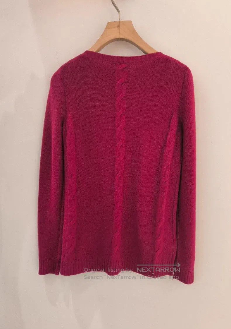 Loro Piana Loro Piana Magenta Knit Sweater Size XS / US 0-2 / IT 36-38 - 2 Thumbnail