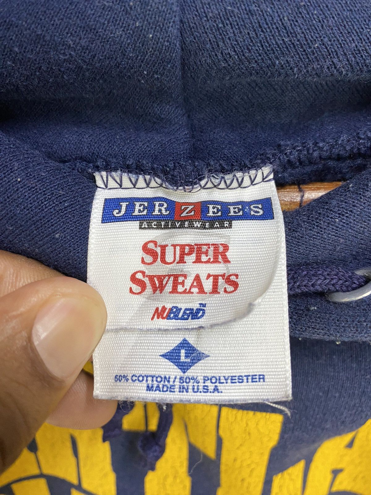 Jerzees Vintage Hartland Volleyball Hoodie Jerzees US Made Size L Size US L / EU 52-54 / 3 - 9 Thumbnail