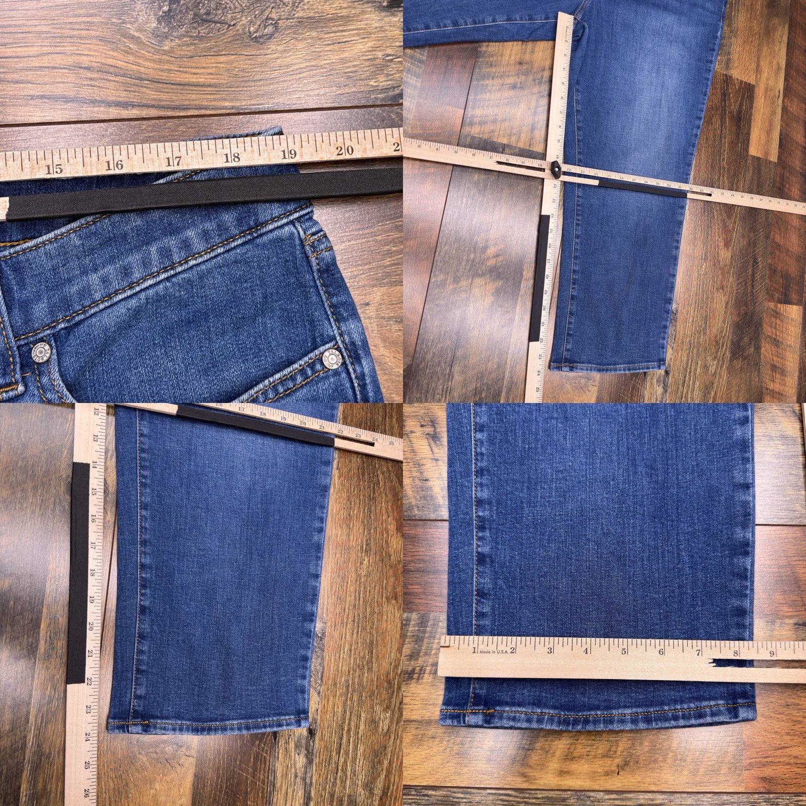 Talbots Talbots Jeans Womens 18 High Rise Stretch Cropped 5-Pocket Denim Blue Size 40" / US 18 - 8 Thumbnail