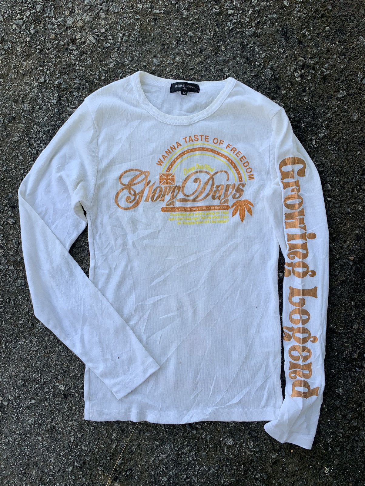 In The Attic × Japanese Brand Japanese Brand In The Attic Homme Glory Days White Shirt Size M / US 6-8 / IT 42-44 - 6 Thumbnail