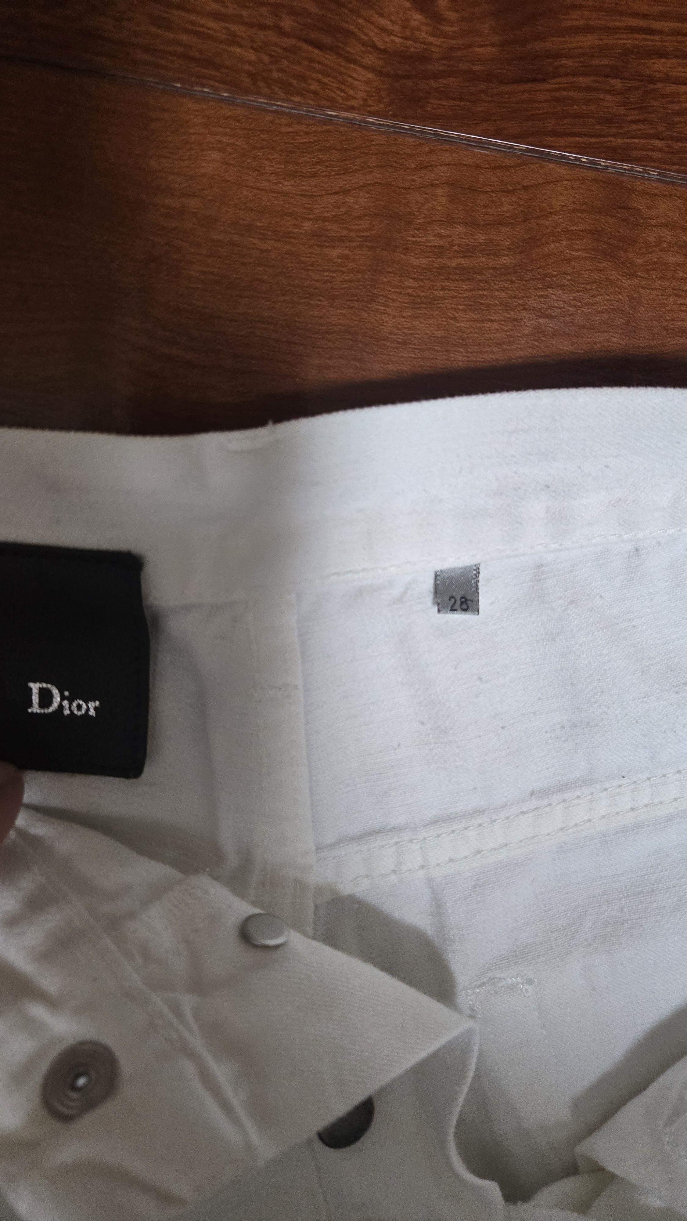 Dior Dior Homme 06SS Hedi Slimane White Denim Jeans Size 28 Size US 28 / EU 44 - 9 Thumbnail