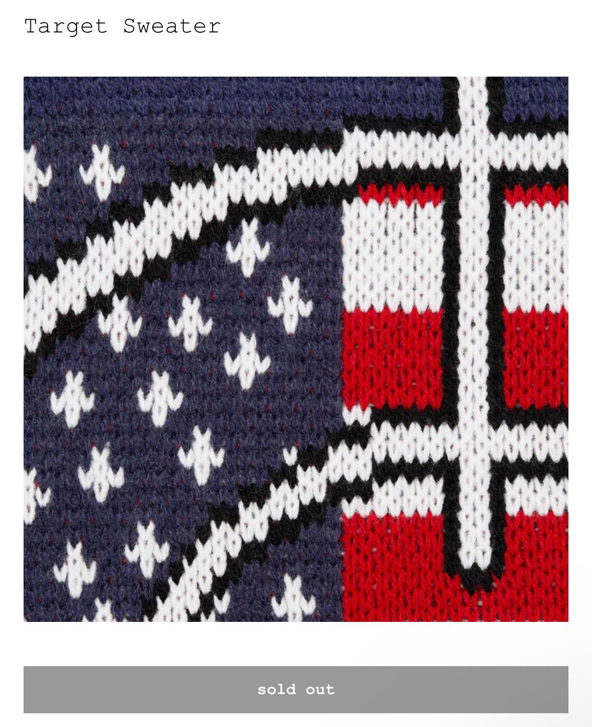 Supreme Supreme Target Knit Sweater Size US M / EU 48-50 / 2 - 2 Thumbnail