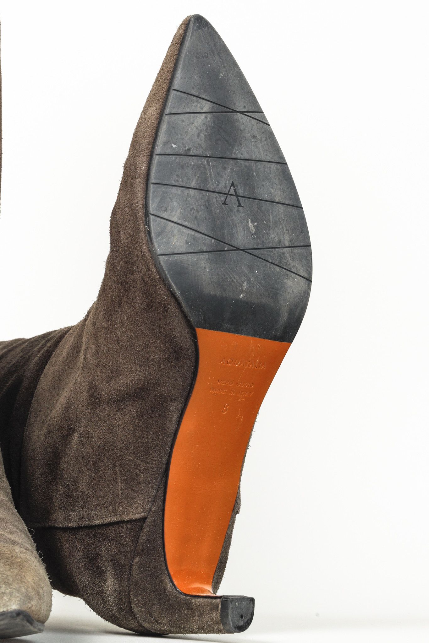 Aquatalia Aquatalia Macey Pointed-Toe Weatherproof Suede Boots Size US 8 / IT 38 - 5 Thumbnail