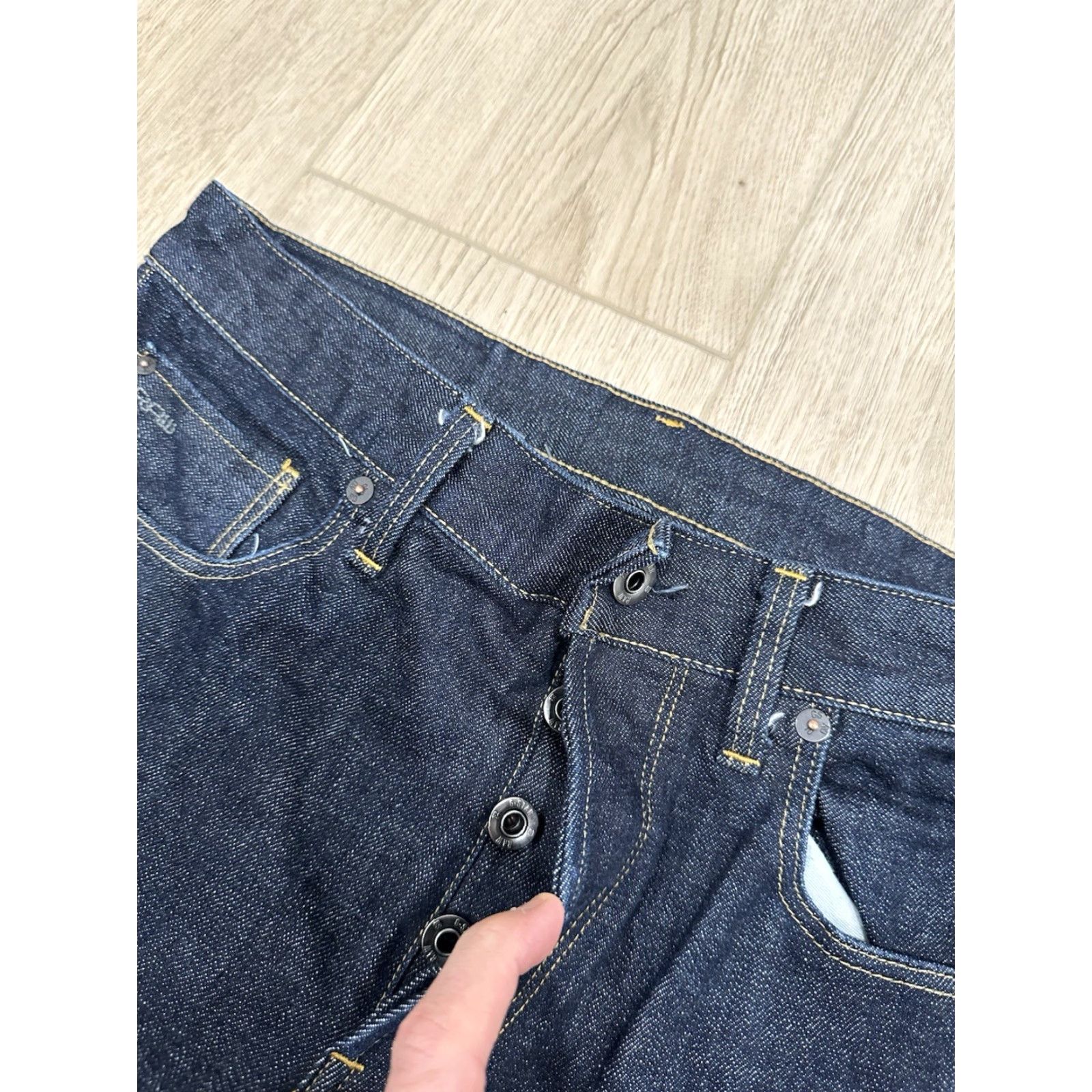 G-Star Raw Jeans Slim 3301 Mens 32x27 Dark Denim Blue 5-Pocket City Preppy Vintage No