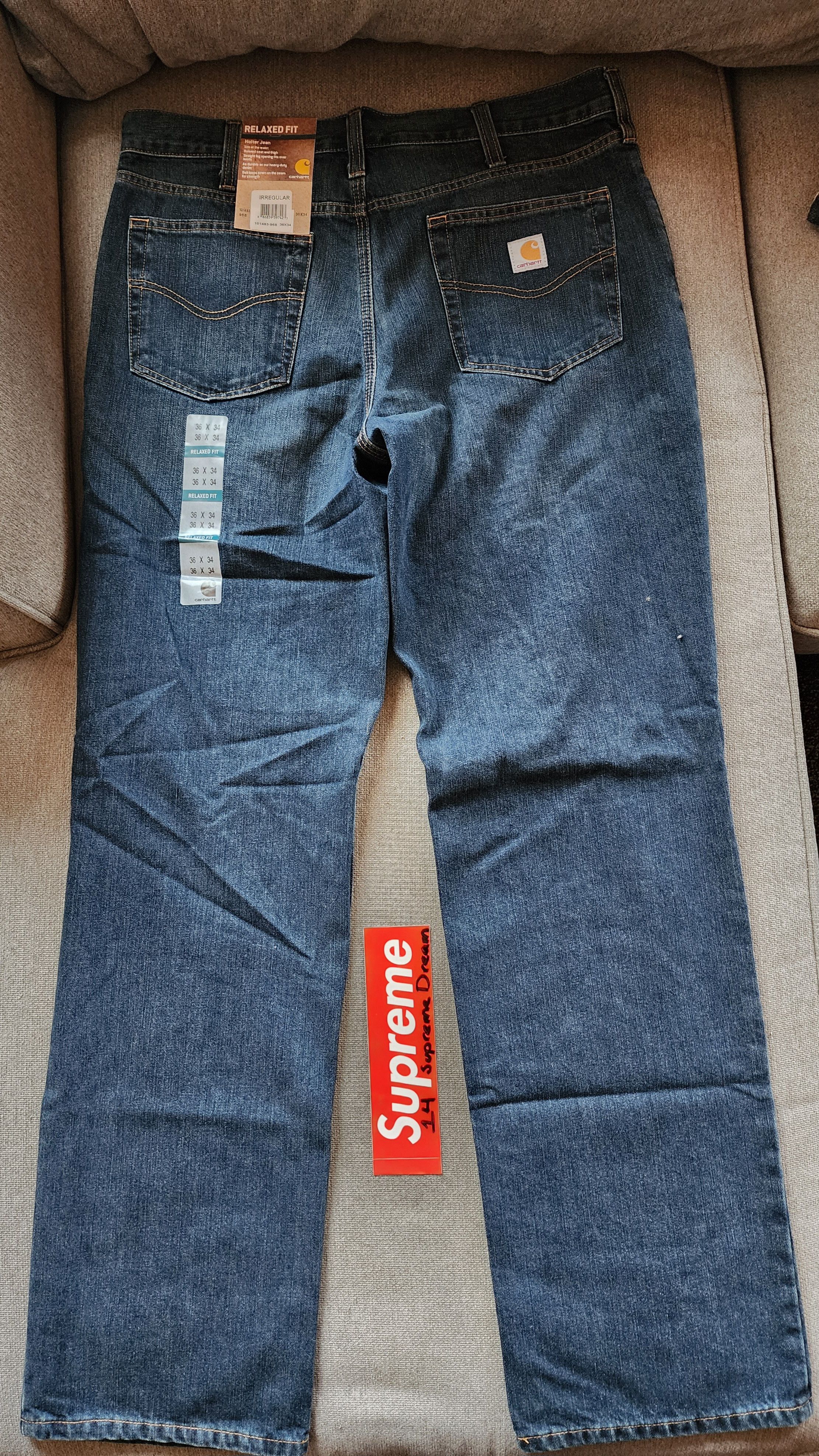 Carhartt Carhartt Denim Work Pants Size US 36 / EU 52 - 2 Thumbnail