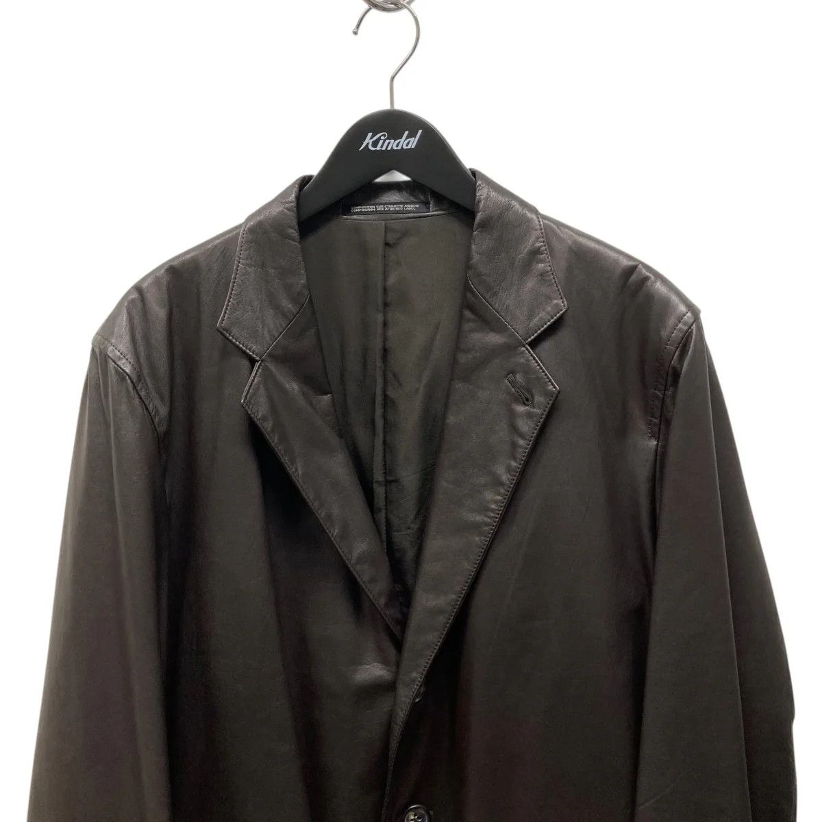 Yohji Yamamoto Yohji Yamamoto pour homme 99AW Leather Coat HN-J55-724 Size US S / EU 44-46 / 1 - 3 Thumbnail