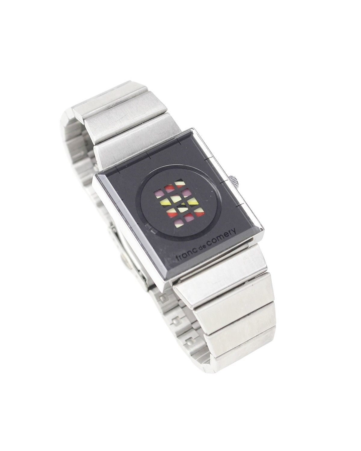 Vintage 2000S FRANC DE COMERY “MIRRORED GRID” SQUARE WATCH Size ONE SIZE - 4 Thumbnail