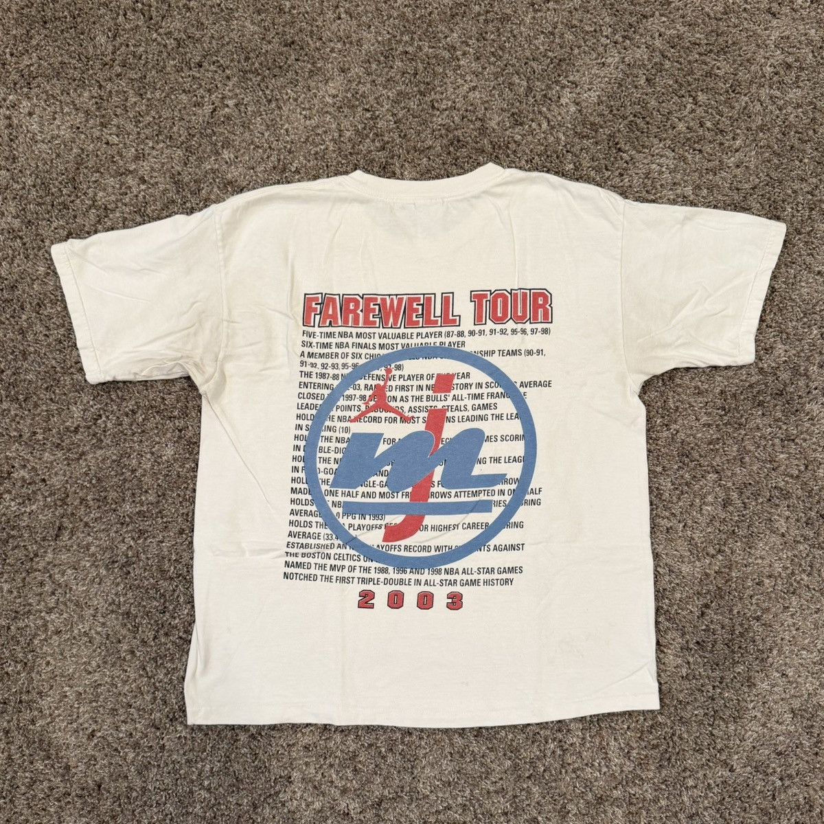 Gildan Vintage Michael Jordan 2003 Farewell Tour T Shirt Size US L / EU 52-54 / 3 - 2 Thumbnail
